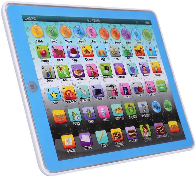 Main image of Fresh Fab Finds Toddler Learning Tablet Toy for Ages 27, Educational & Fun - Blue - One Size