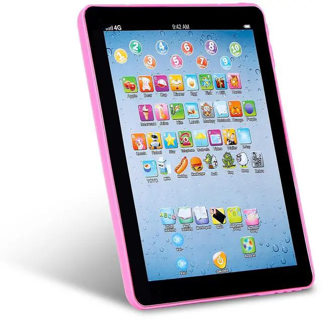 Main image of Fresh Fab Finds Baby Learning Tablet Toy, Touch & Learn for ABCs & Numbers, Ages 16 - Pink - One Size