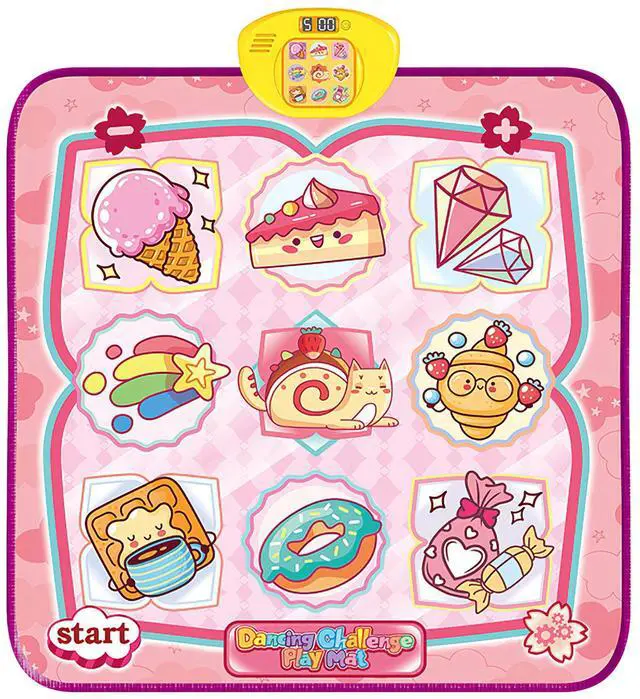 Main image of Fresh Fab Finds Cake Dance Mat for Kids with 6 Modes, Music & Volume Control, Ages 3+ - Cake - One Size