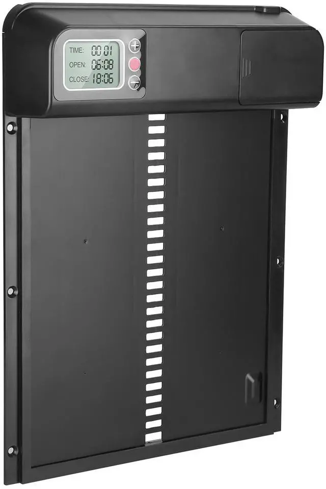 Main image of Fresh Fab Finds Automatic Chicken Coop Door Timer Battery Powered Waterproof Anti-Pinch - Black - One size