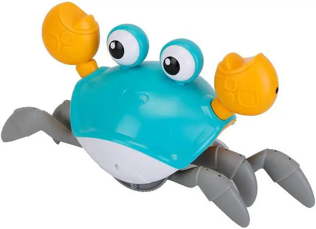 Main image of Fresh Fab Finds Crawling Crab Baby Toy with Music LED Lights & Obstacle Avoidance - Multi - One Size