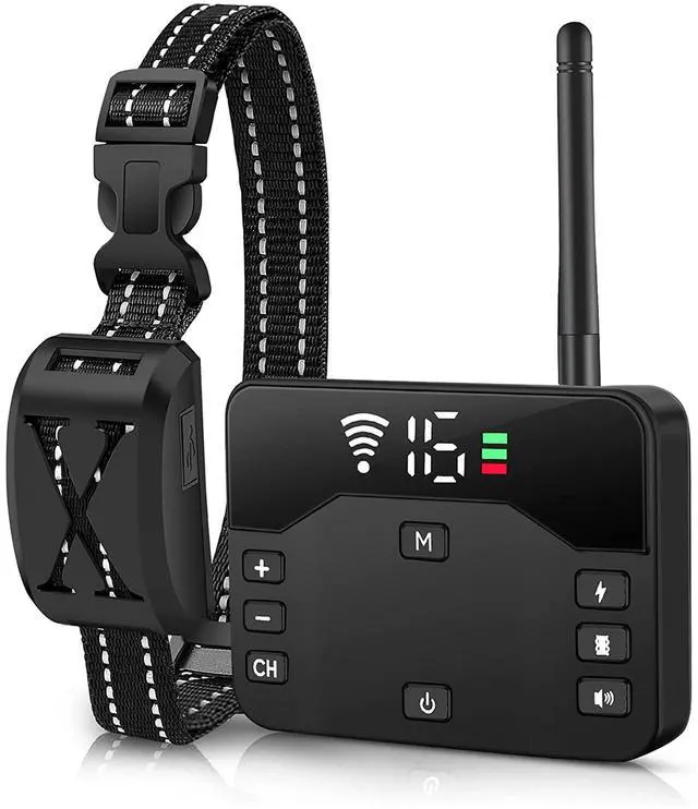 Main image of Fresh Fab Finds Shock Collar Receiver Anti-Bark for Dog Fence - Black - One size