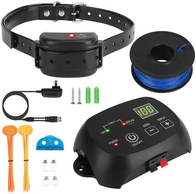 Main image of Fresh Fab Finds Dog Fence w/ 100 Levels, Rechargeable Receiver - Black - 1 pack