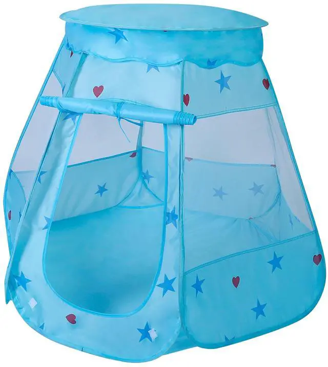 Main image of Fresh Fab Finds Pop-Up Castle Game Tent for Boys & Girls Birthday Gift - Blue - One size