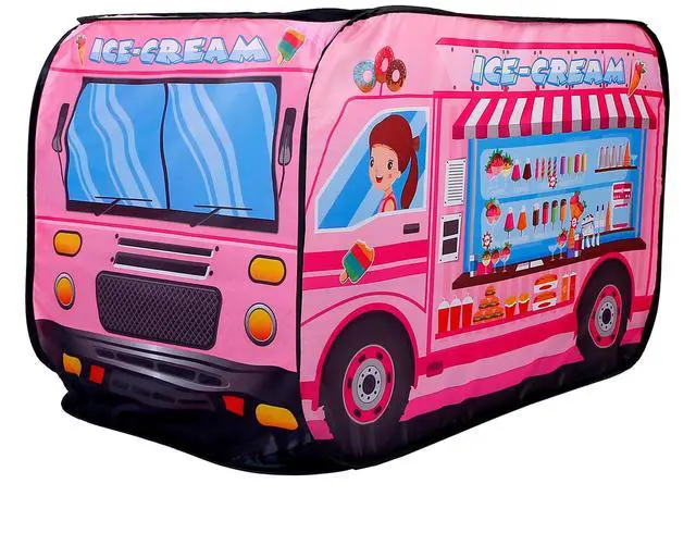 Main image of Fresh Fab Finds Foldable Pop-Up Ice Cream Bus Tent w/ Carry Bag - Multi - One size