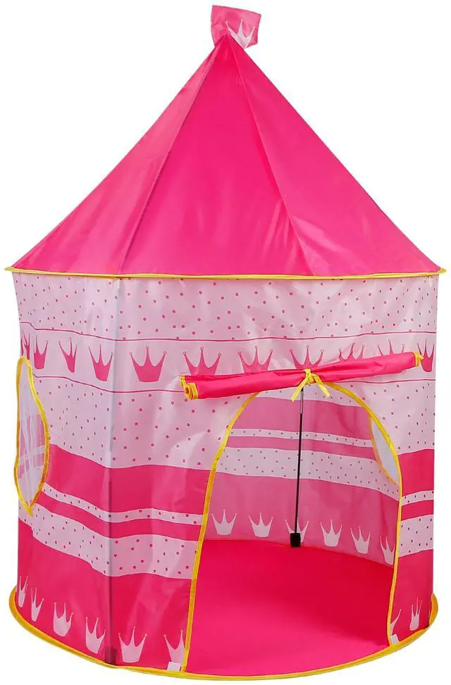 Main image of Fresh Fab Finds Foldable Pop-Up Princess Castle Tent w/ Carry Bag - Pink - One size