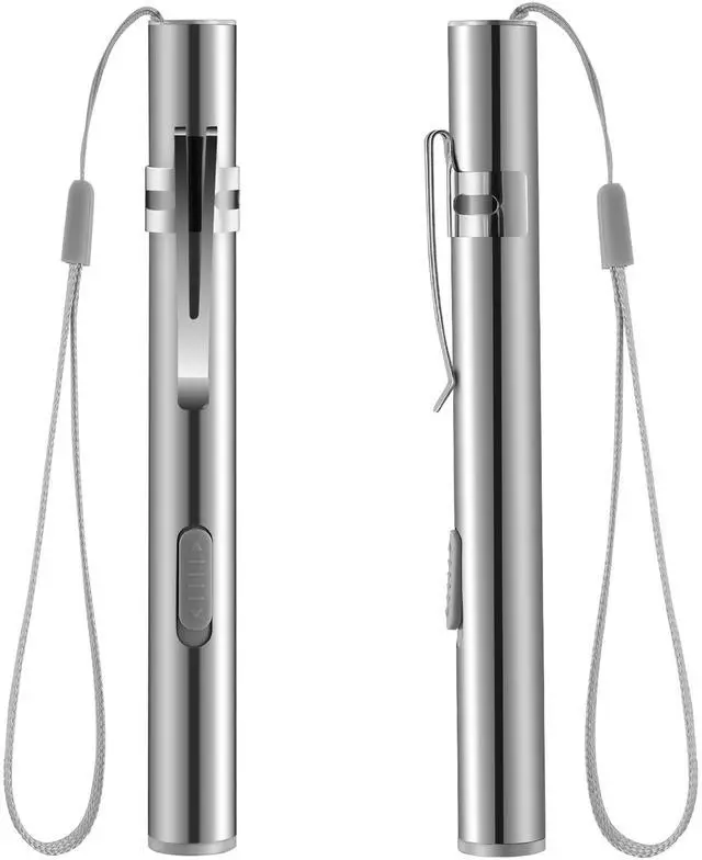 Main image of Fresh Fab Finds 2Pcs 250 Lumen Rechargeable Penlights for Medical, Repair, Water-Resistant - Gray - One size