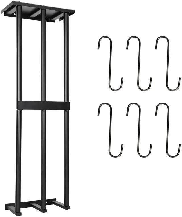 Main image of Fresh Fab Finds Wall Mounted Towel Rack for Rolled Towels Organizer Shelf for Bath & Hand Towels - Black - One size