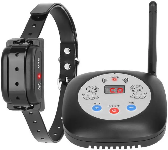 Main image of Fresh Fab Finds 328FT Wireless GPS Dog Fence System w/ Rechargeable Collar, Beep & Vibration - Black - 1 pack
