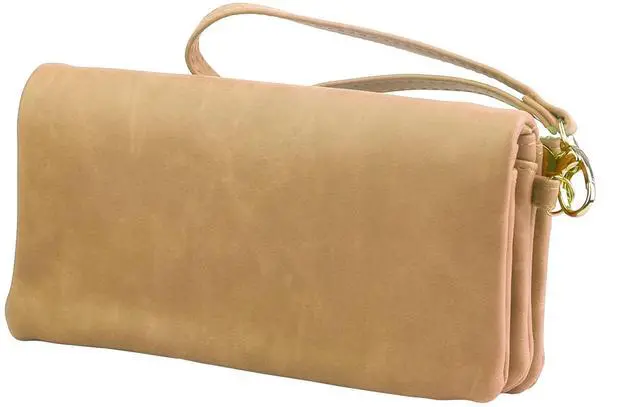 Main image of Fresh Fab Finds Luxury Leather Womens Clutch Wallet Card Holder & Phone Case Purse - Beige - One size