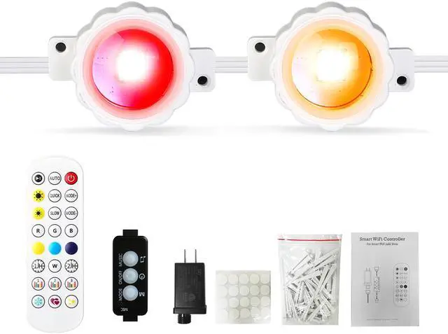 Main image of Fresh Fab Finds 101FT Outdoor RGB Smart Lights IP67 Waterproof Holiday Light Strip - Multi