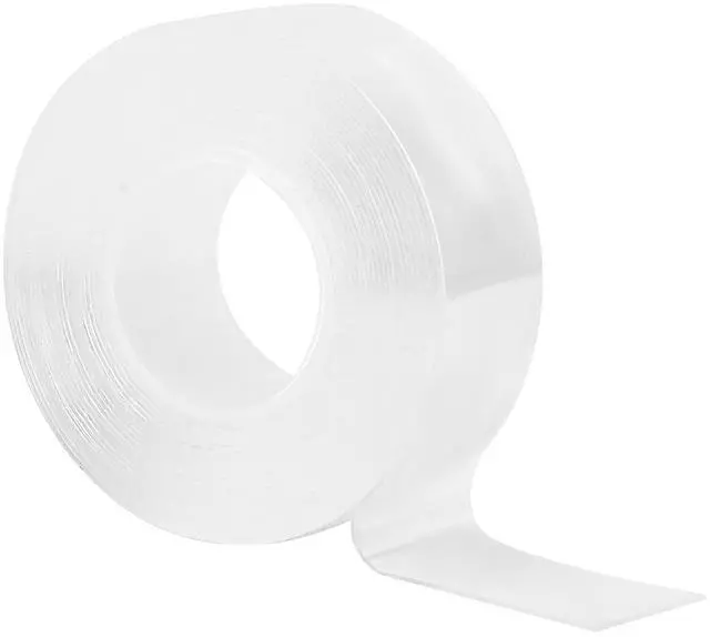 Main image of Fresh Fab Finds 16.5FT Nano Double-Sided Adhesive Tape Washable, Reusable, Traceless Grip - White - One size