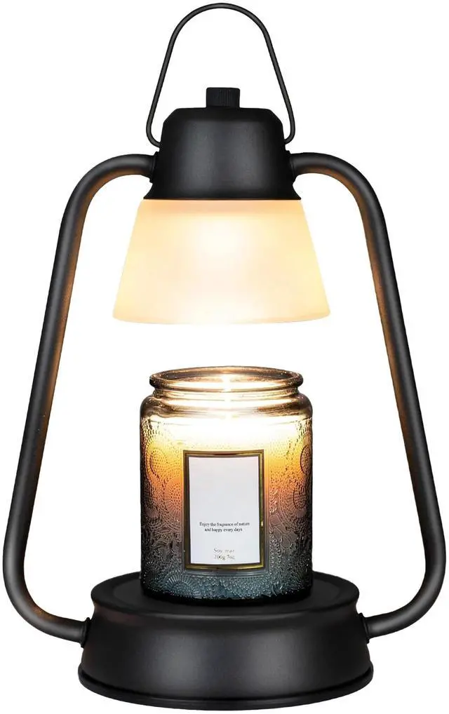 Main image of Fresh Fab Finds Electric Wax Melt Warmer Lamp w/ Hook & 2 Bulbs - Black - One size