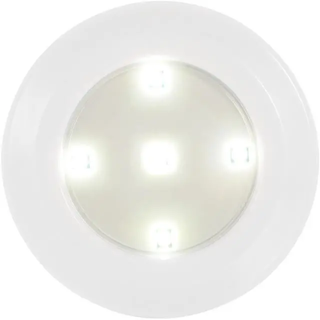 Main image of Fresh Fab Finds 3Pk LED Puck Lights w/ Remote Timer Battery Stick-On - White - 3 pcs