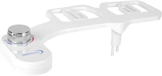 Main image of Fresh Fab Finds Non-Electric Cold Water Bidet Toilet Seat Attachment w/ Dual Nozzles for Feminine Wash - White - One size