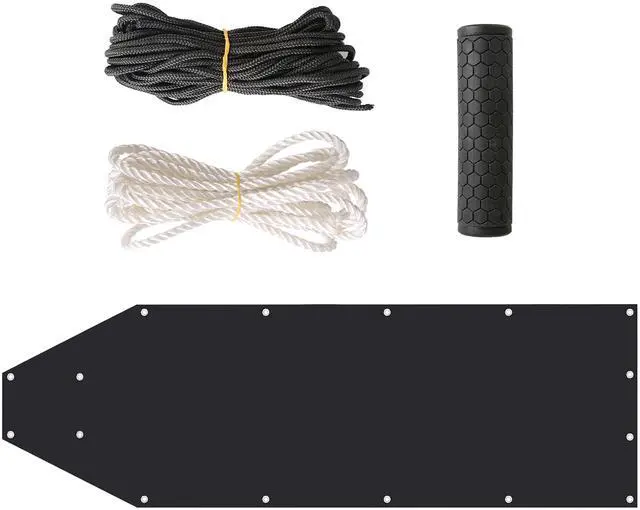 Main image of Fresh Fab Finds Deer Drag Sled Game Hauler w/ Handle, 32.8FT Black Rope & 16.1FT White Rope - Black