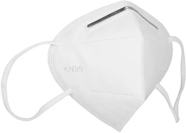 Main image of Fresh Fab Finds 10Pcs KN95 Disposable Face Masks FFP2 Soft Protective Masks 95% Filtration - White - One size