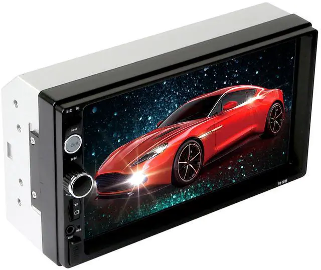 Main image of Fresh Fab Finds 7in Wireless Car MP5 Player 1080P FM USB AUX w/ Camera & Remote - Black One size