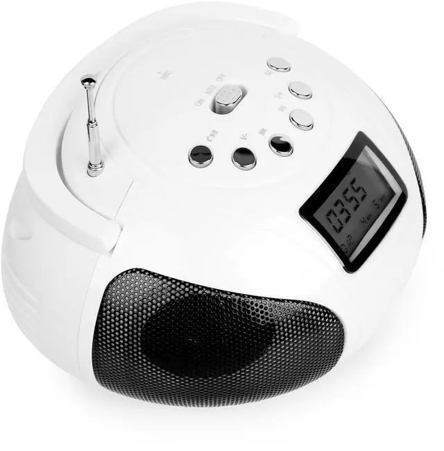 Main image of Fresh Fab Finds Wireless Speaker with Alarm Clock & Micro SD Player Function - White One size