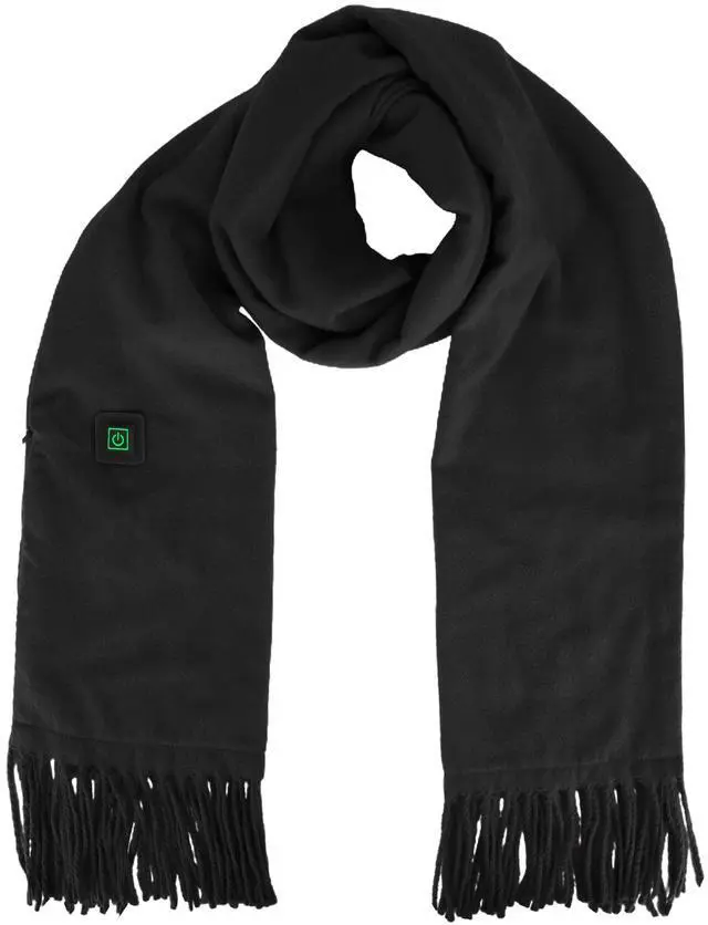 Main image of Fresh Fab Finds Electric Heated Winter Scarf USB Neck Wrap Shawl 3 Heating Modes Outdoor Cycling Skiing - Black One size