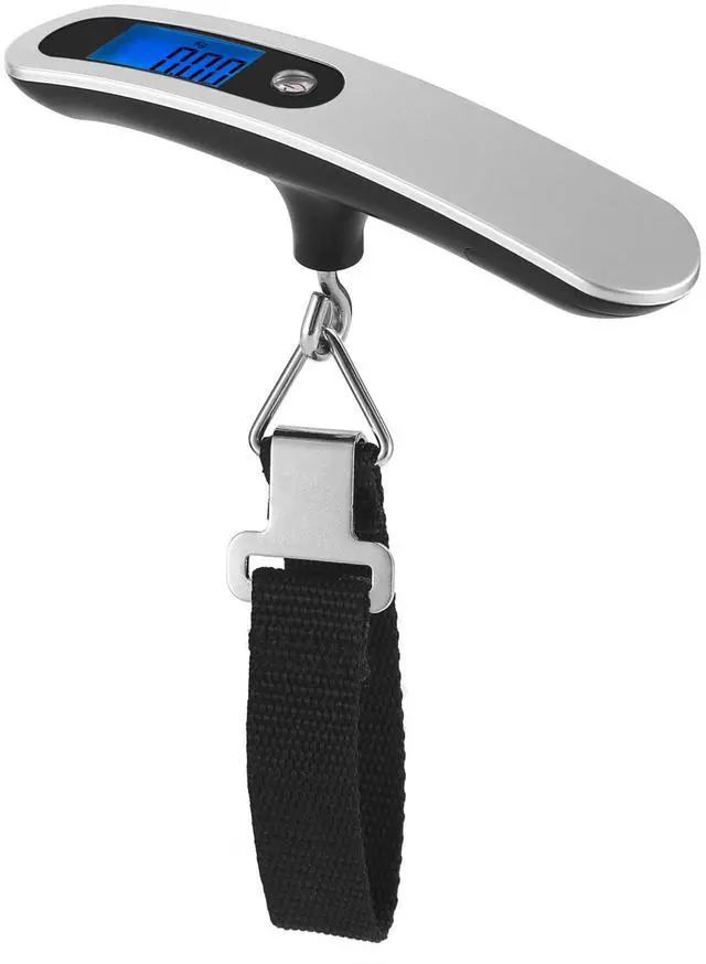 Main image of Fresh Fab Finds 50kg/10g Portable Digital Luggage Scale - Silver One size