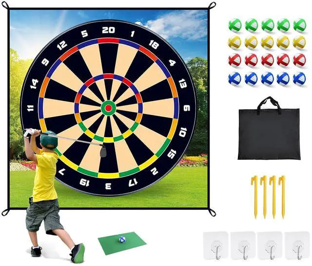Main image of Fresh Fab Finds Golf Chipping Dart Game Mat Set with Balls and Carry Bag - Multi - One Size