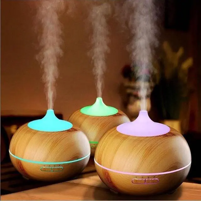 Main image of Vista Mistyrious Essential Oil Humidifier Natural Oak Design With Easy Remote - OAK