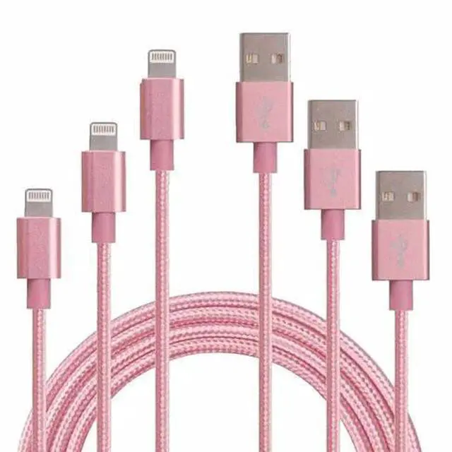 Main image of 3 to Tango Apple or Android Charging Cables 3ft - 6ft - 10ft All 3 included. - Silver