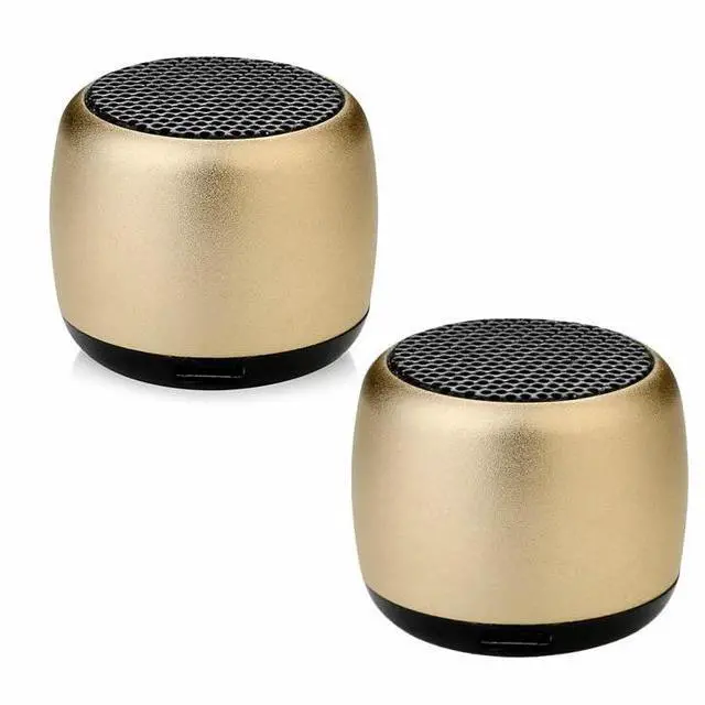 Main image of Vista Little Wonder Solo Stereo Multi Connect Bluetooth Speaker 2/Pak - GOLD