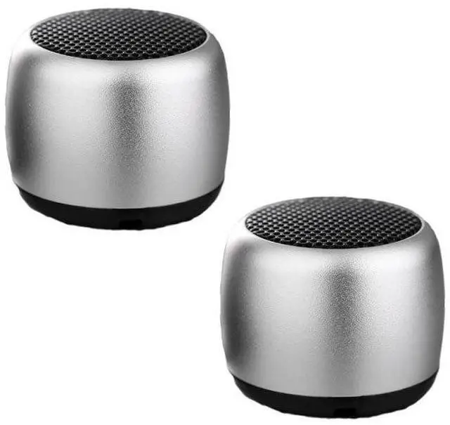 Main image of Vista Little Wonder Solo Stereo Multi Connect Bluetooth Speaker 2/Pak - SILVER
