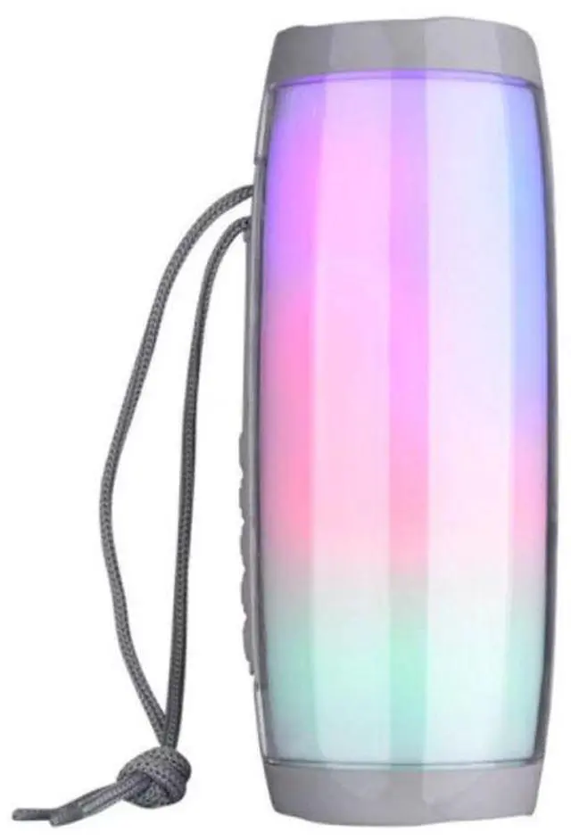 Main image of Vista Rainbow LED Bluetooth Speakers In Vibrant Colors - Silver