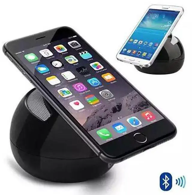 Main image of Vista Portable Stand And Bluetooth Speaker For Your Smartphone - Red