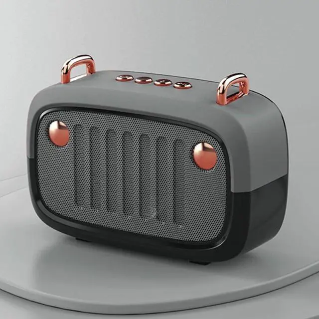 Main image of Retro Look FM Radio And Bluetooth Speaker - GRAY