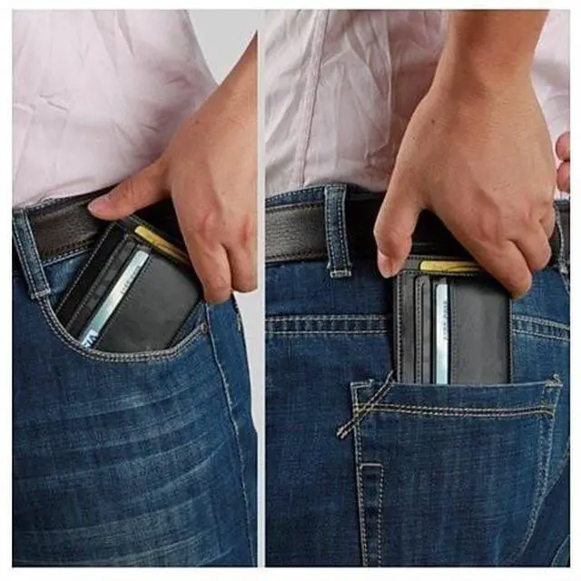 Main image of Vista No Show Wallet With RFID Safe - Brown