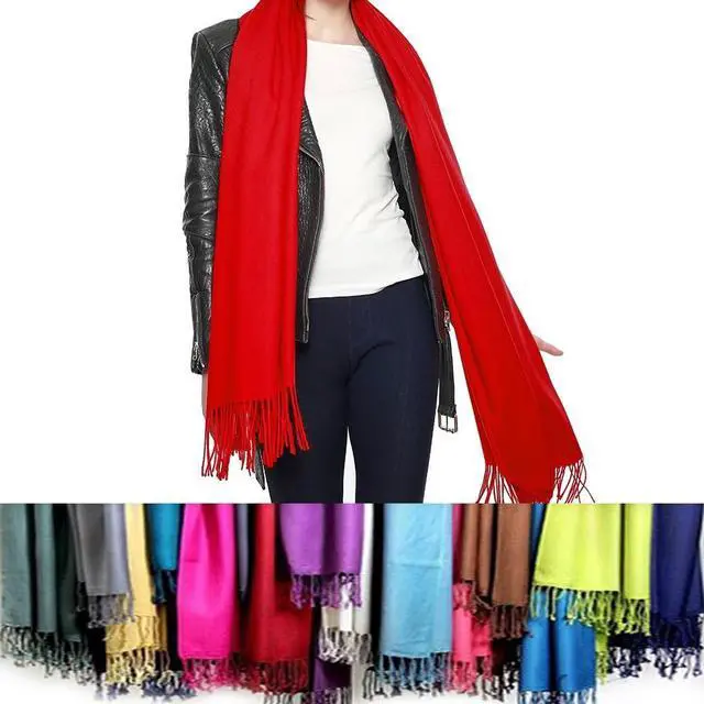 Main image of Vista Privilege Pashmina Shawls With Fringe Benefits - Royal Blue