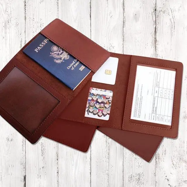 Main image of Vista VIP 3 In 1 Card Holder For Vaccination Card; ID And Passport - GRAY