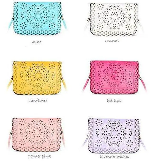 Main image of Vista Social Butterfly A Flower And A Butterfly Filigree Design Crossbody Bag - Black