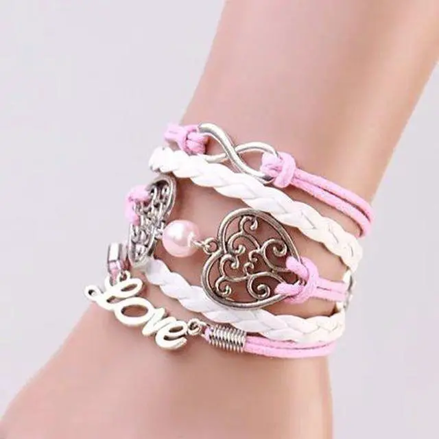 Main image of Vista Lamore The Love and Affection Bracelets - Pink