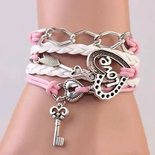 Main image of Vista Lamore The Love and Affection Bracelets - Pink