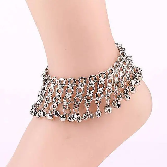 Main image of Vista Bella Anklets With Bell Charms - Silver
