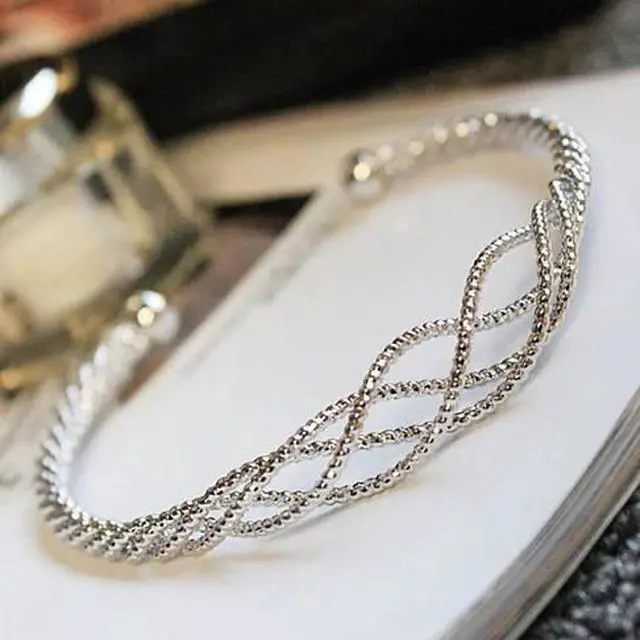Main image of Vista River Rope Style Bracelets In 18Kt Gold Plating 925 Silver Plating And Rose Gold Plating - Rose Gold