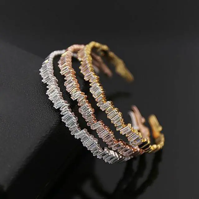 Main image of Vista Bonjour Bracelet La French Natural Baguette Setting - Gold