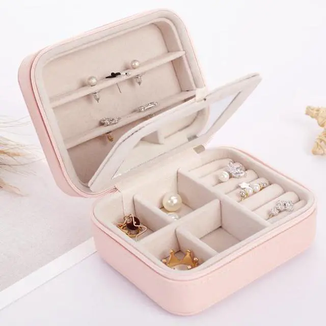 Main image of Vista Cool Jewels A Palm Sized Compact Jewelry Box - BLACK