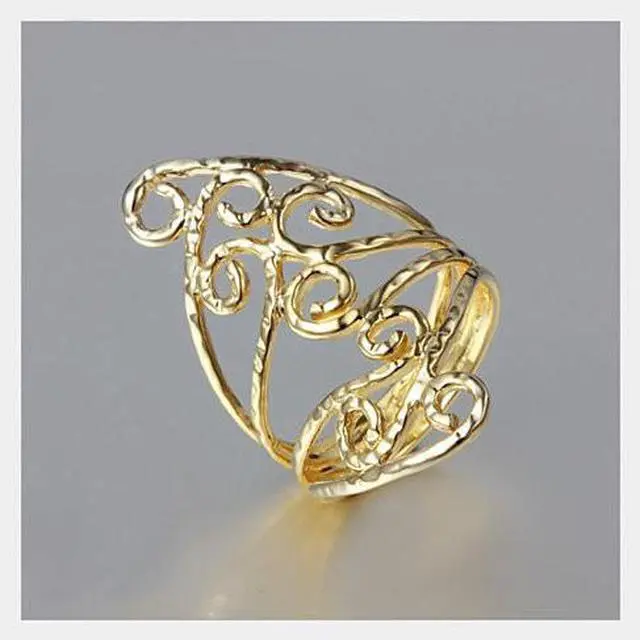 Main image of Vista Swirl & Twirl - The 18kt Gold Plated Fine Filigree Ring - Rose Gold
