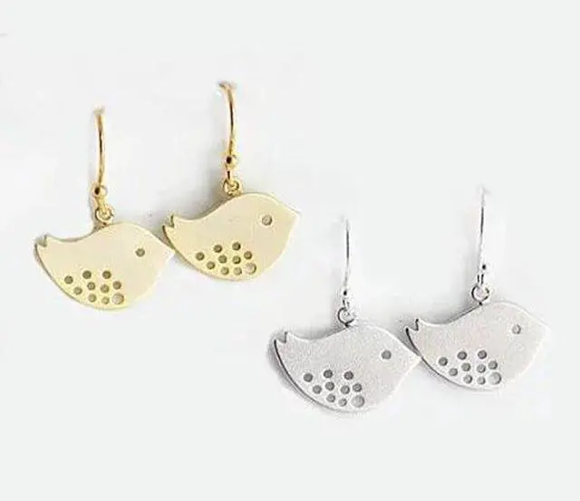 Main image of Vista Spring has Sprung Pair Of Earrings In Yellow OR White Gold - Gold White
