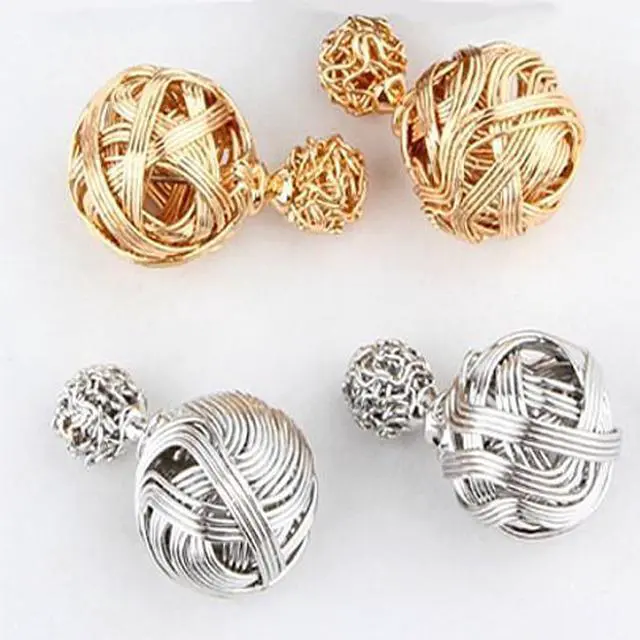 Main image of Vista Silken Threads - Modern Vintage Earrings - Rose Gold