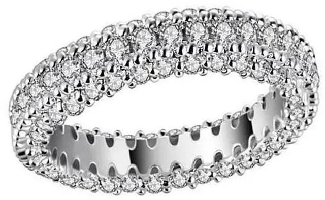 Main image of Vista La Luna Rings Lavish And Delicate Eternity Bands - Diamond FIRE