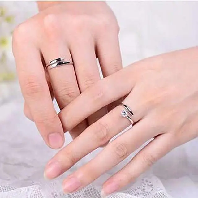 Main image of Vista We Belong Together - Set of 2 Rings in 925 Silver - Silver