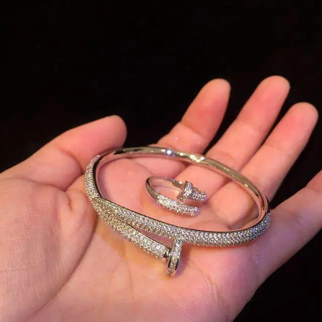 Main image of Vista Nuts About Her Bracelet And Ring Set - SIlver
