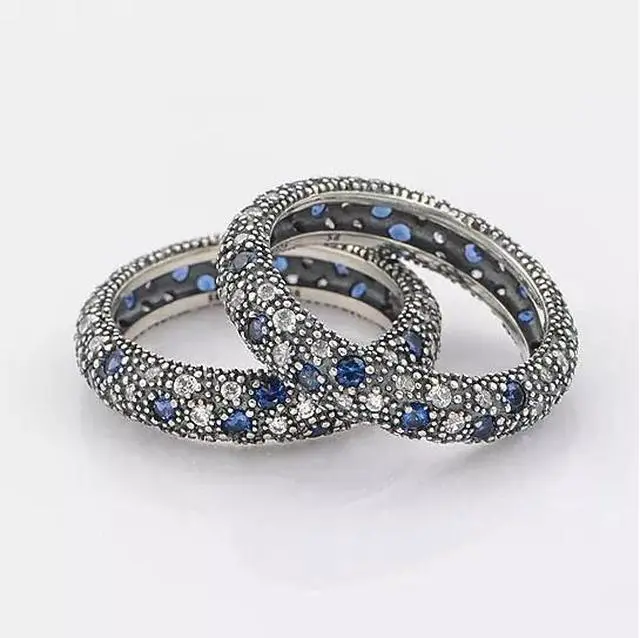 Main image of Vista Starry Night Ring With Sapphire Crystals - Sapphire